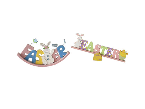 Easter bunny wooden decorations
